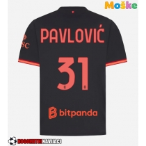 Moške Nogometnih dresov AC Milan Strahinja Pavlovic #31 Tretji 2026-27 Kratki rokavi